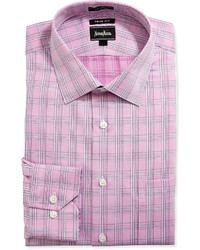 Camicia scozzese rosa