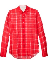 Camicia scozzese rossa di Paul Smith