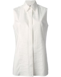 Camicia senza maniche bianca di McQ by Alexander McQueen