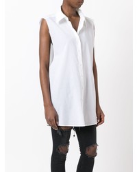 Camicia senza maniche bianca di Unravel Project