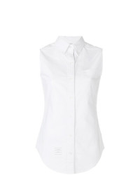 Camicia senza maniche bianca di Thom Browne