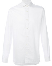 Camicia stampata bianca di Z Zegna