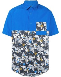 Camicia stampata blu di Kenzo
