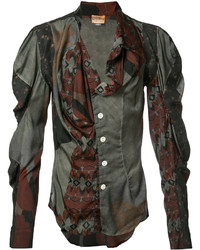 Camicia stampata grigio scuro di Vivienne Westwood