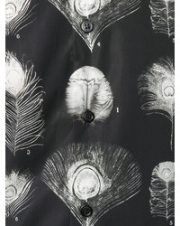 Camicia stampata nera di Alexander McQueen