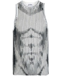Canotta a righe orizzontali bianca di Jean Paul Gaultier