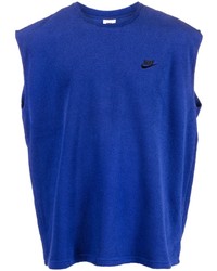 Canotta ricamata blu di Nike