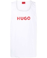 Canotta stampata bianca di Hugo