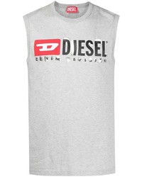 Canotta stampata grigia di Diesel
