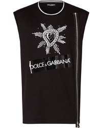 Canotta stampata nera e bianca di Dolce & Gabbana