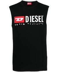 Canotta stampata nera di Diesel
