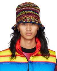 Cappello alla pescatora lavorato a maglia multicolore di AGR