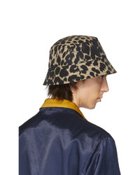 Cappello alla pescatora leopardato nero di Dries Van Noten