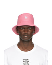 Cappello alla pescatora ricamato rosa