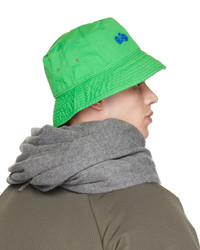 Cappello alla pescatora ricamato verde di Acne Studios