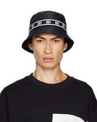 Cappello alla pescatora stampato nero e bianco di Dolce & Gabbana