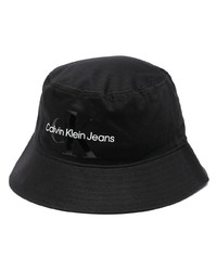 Cappello alla pescatora stampato nero di Calvin Klein Jeans