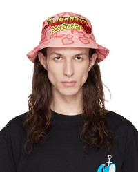 Cappello alla pescatora stampato rosa di JW Anderson