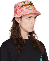 Cappello alla pescatora stampato rosa di JW Anderson