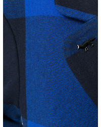 Cappotto a quadri blu scuro di MAISON KITSUNE