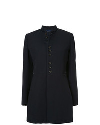 Cappotto a righe verticali blu scuro di Comme Des Garçons Vintage