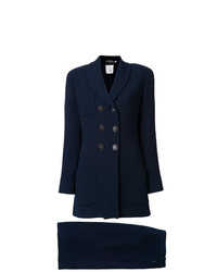 Cappotto blu scuro di Chanel Vintage