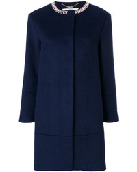 Cappotto decorato blu scuro di Blugirl