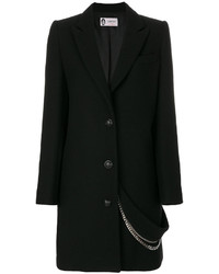 Cappotto decorato nero di Lanvin