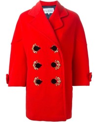Cappotto decorato rosso di Gianfranco Ferre