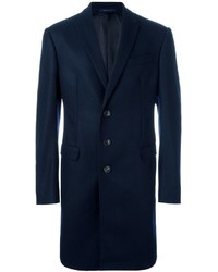 Cappotto di lana blu scuro di Armani Collezioni