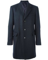Cappotto di lana blu scuro di Dondup