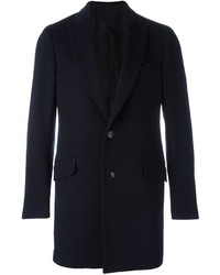 Cappotto di lana blu scuro di Etro