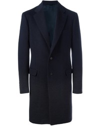 Cappotto di lana blu scuro di Raf Simons