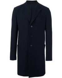 Cappotto di lana blu scuro di Z Zegna