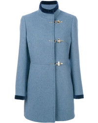 Cappotto di lana blu di Fay