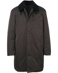 Cappotto di lana grigio scuro di Jil Sander