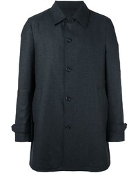 Cappotto di lana grigio scuro di Z Zegna