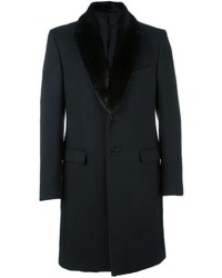 Cappotto di lana nero di Fendi