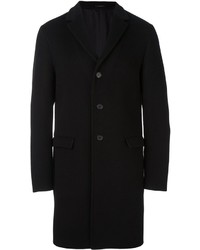 Cappotto di lana nero di Jil Sander