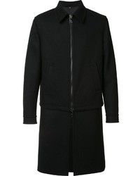 Cappotto di lana nero di Neil Barrett