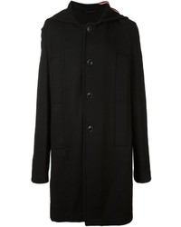 Cappotto di lana nero di Raf Simons