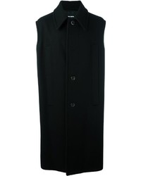 Cappotto di lana nero di Raf Simons