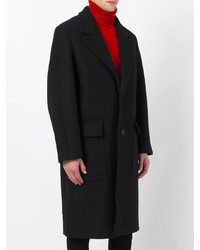 Cappotto di lana nero di AMI Alexandre Mattiussi