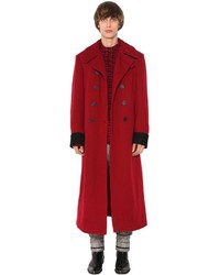 Cappotto di lana rosso