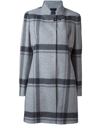 Cappotto di lana scozzese grigio di Fay
