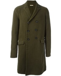 Cappotto di lana verde oliva di Massimo Alba