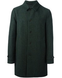 Cappotto di lana verde scuro di Aspesi
