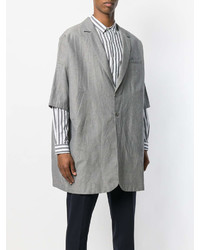 Cappotto di lino grigio