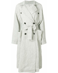 Cappotto di lino grigio di Isa Arfen