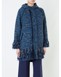 Cappotto di tweed blu scuro di Coohem